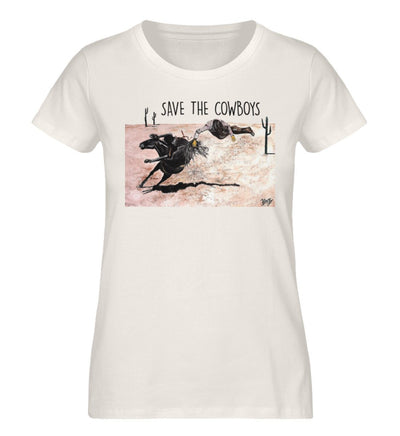 Save the Cowboys - Damen Organic T-Shirt - Damen Premium Organic Shirt - Expresser T-Shirt ST/ST