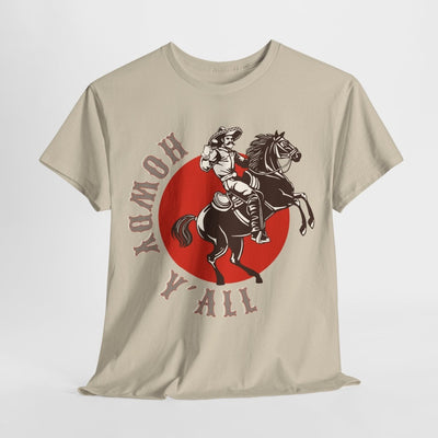 Shirt Cowboy Pferd Print Howdy - T-Shirt